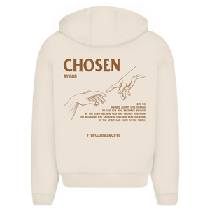 Oversize Zipper Hoodie chosen by god 2 thessalonians 2:13