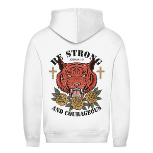 Damen Hoodie be strong and courageous joshua 1:9