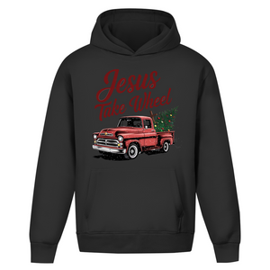 Oversize Hoodie Ohne Kordel jesus take wheel