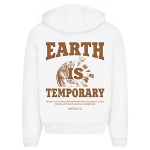 Oversize Zipper Hoodie earth ist temporary matthew 5:18