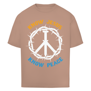 Oversize T-Shirt know jesus know peace