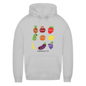 Damen Hoodie Joy Love Patience galatians 5:22