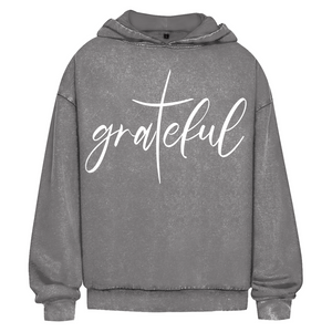 Oversize Washed Hoodie grateful
