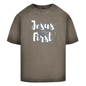 Oversize Washed T-Shirt jesus first