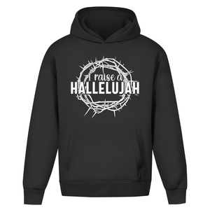 Oversize Hoodie Ohne Kordel i raise a hallelujah dornenkrone