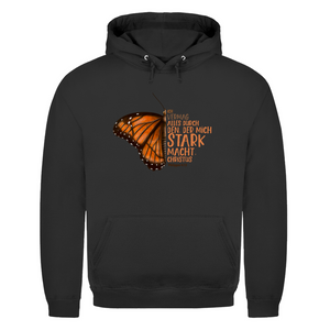 Herren Hoodie der mich stark macht schmetterling