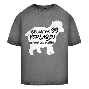 Oversize Washed T-Shirt er hat die 99 verlassen