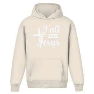 Oversize Hoodie Ohne Kordel all you need jesus