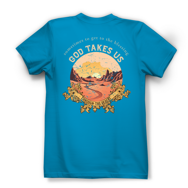 Damen Bio T-Shirt god take us through the desert