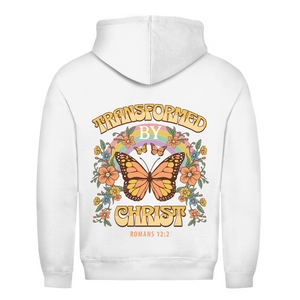 Herren Hoodie transformed by christ romans 12:2