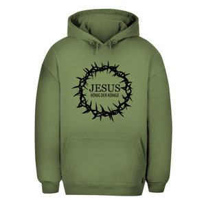 Unisex Oversize Hoodie jesus könig der könige dornenkrone