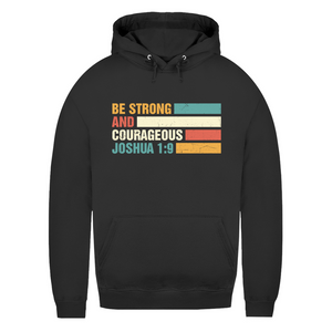 Damen Hoodie be strong and courageous joshua 1:9