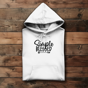 Damen Hoodie simple blessed