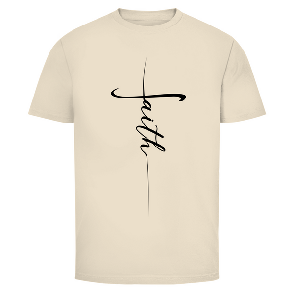 Herren T-Shirt faith kreuz