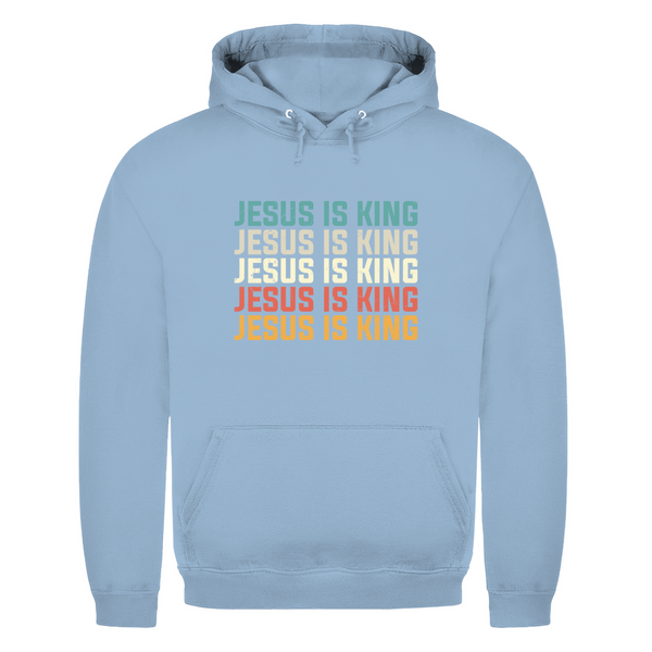 Herren Hoodie jesus is king vintage