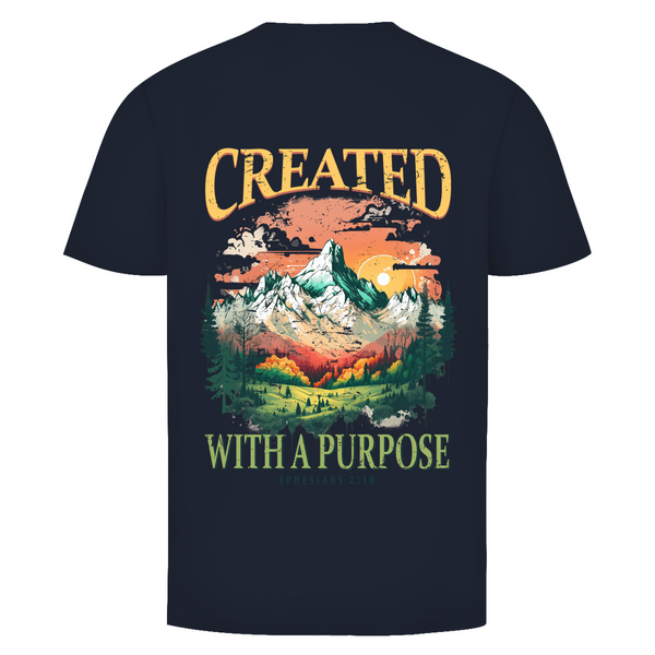 Herren T-Shirt created with a purpose ephesians 2:10