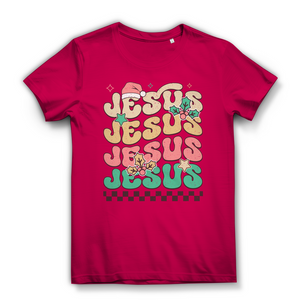Damen  T-Shirt jesus weihnachtsmotiv