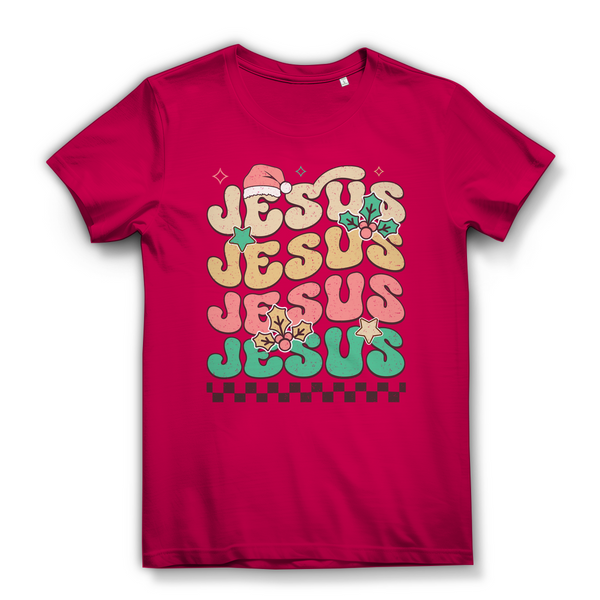 Damen Premium Bio T-Shirt jesus weihnachtsmotiv