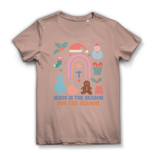 Damen Bio T-Shirt jesus is the reason for the season