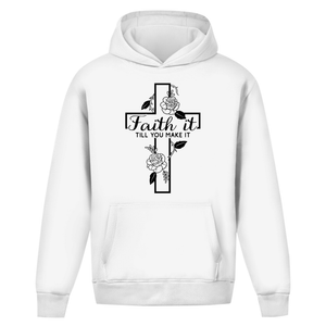Oversize Hoodie Ohne Kordel faith it till you make it