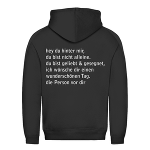 Damen Hoodie hey du hinter mir