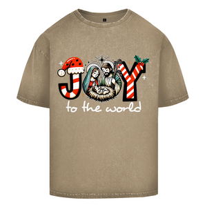 Oversize Washed T-Shirt joy to the world
