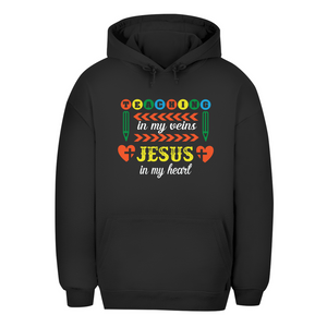 Unisex Oversize Hoodie teaching in my veins jesus in my heart