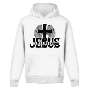 Oversize Hoodie Ohne Kordel jesus is my life savior