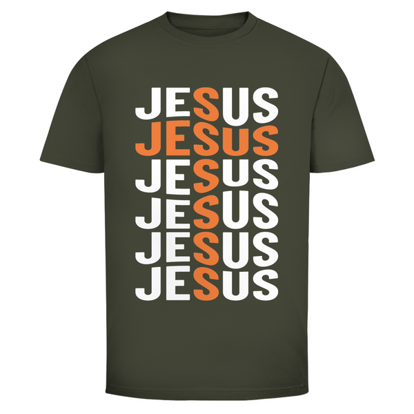 Herren T-Shirt jesus kreuz