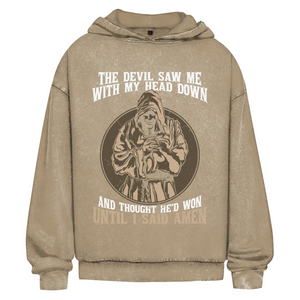 Oversize Washed Hoodie until i said amen