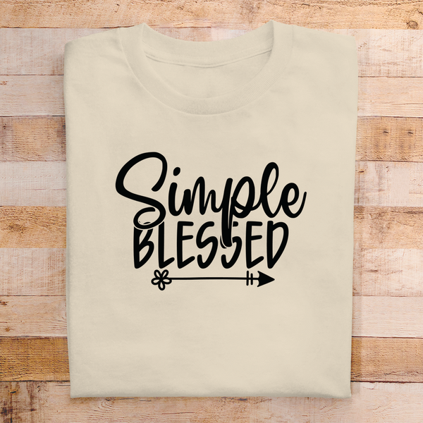 Herren T-Shirt simple blessed