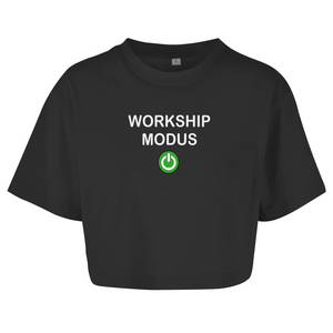 Damen Oversize Crop Top workship modus