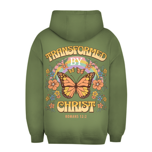 Unisex Oversize Hoodie transformed by christ romans 12:2