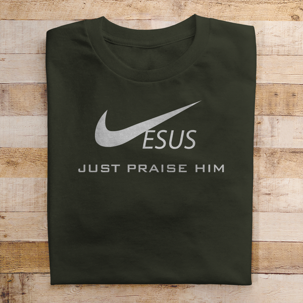 Herren T-Shirt jesus just praise him