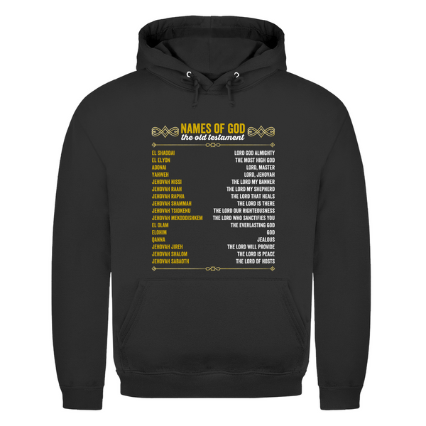 Herren Hoodie names of god