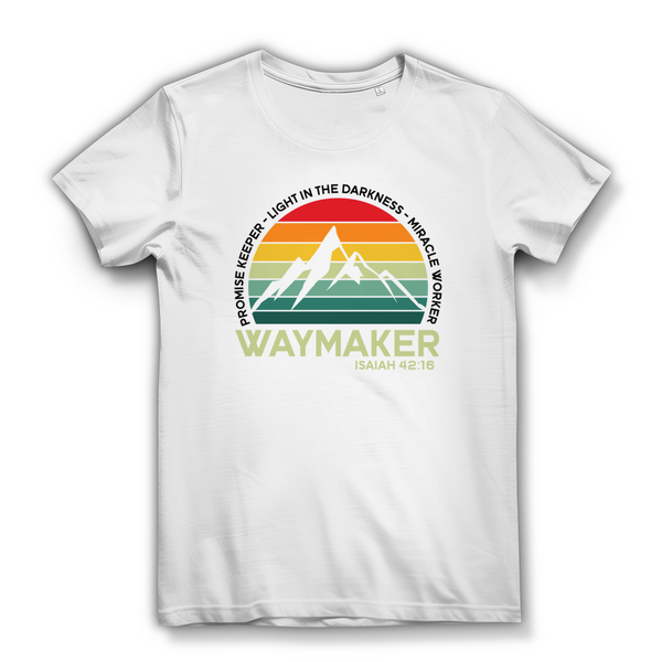 Damen Bio T-Shirt waymaker isaiah 42:16