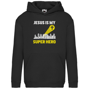 Kinder Hoodie jesus is my superhero