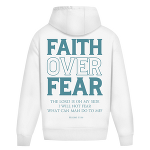 Oversize Hoodie Ohne Kordel faith over fear psalm 118:6