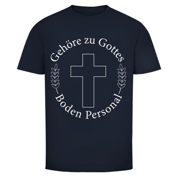 Herren T-Shirt gehöre zu gottes boden personal