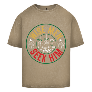 Oversize Washed T-Shirt wise men seek him