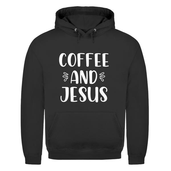 Herren Hoodie coffee and jesus