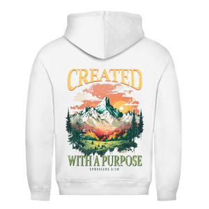Herren Hoodie created with a purpose ephesians 2:10