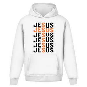 Oversize Hoodie Ohne Kordel jesus kreuz