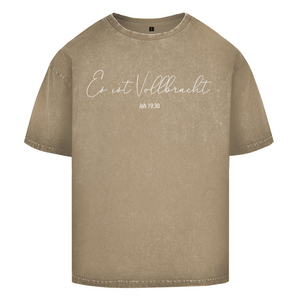 Oversize Washed T-Shirt es ist vollbracht joh 19:30