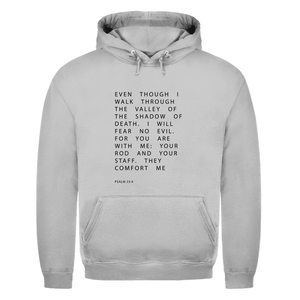 Herren Hoodie i will fear no evil psalm 23:4