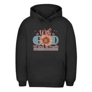 Unisex Oversize Hoodie with god all things are possible