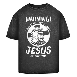 Oversize Washed T-Shirt jesus at any time