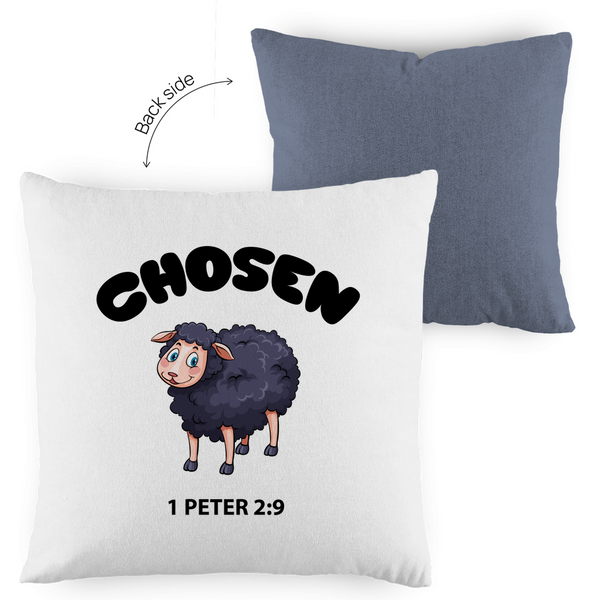 Kopfkissen zweifarbig chosen schaf 1 peter 2:9