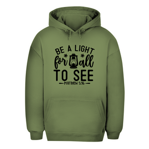 Unisex Oversize Hoodie be a light for all to see matthew 5:16
