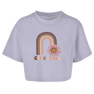 Damen Oversize Crop Top child of god